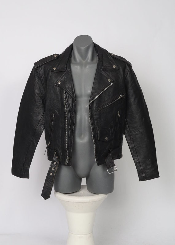 FMC Vintage Leather Motorcycle Jacket, L 42 - Etsy FMC Vintage Leather Motorcycle Jacket, L 42 - Etsy