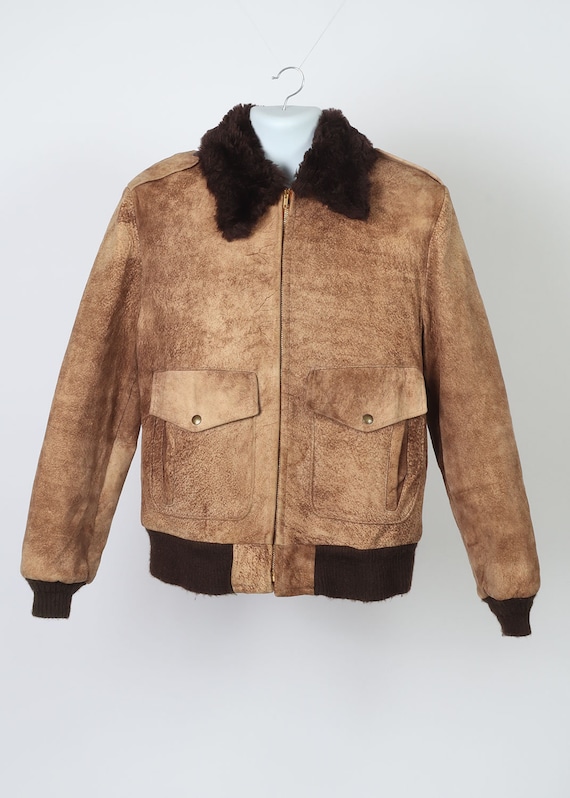 Vintage bomber flight jacket