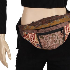Paisley Pattern, Vintage Logo Bum Bag, Fanny Pack / Remake