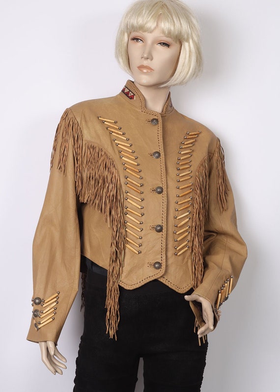 Incredible Wild West Leather Jacket 12-14