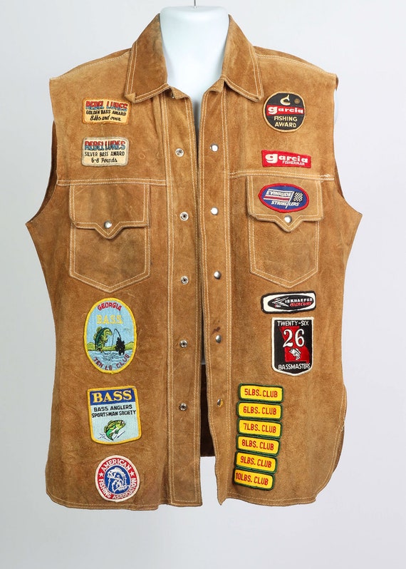 Suede patch 70's vest