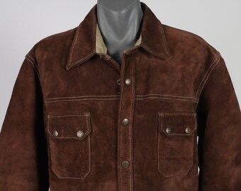Diesel Vintage Suede Leather Jacket / Size M - Etsy