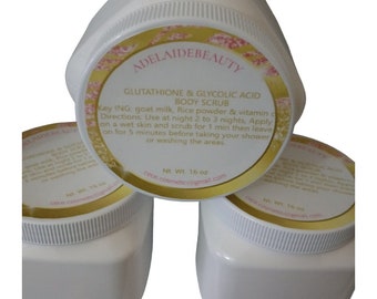 Glutathione & Glycolic acid Body Scrub/ New improvement