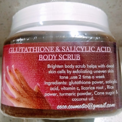 GLUTATHIONE & SALICYLIC Acid BODY Scrub New Improvement Etsy