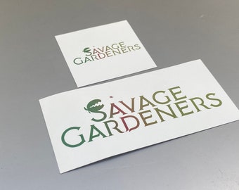 Savage Gardener Stickers (set of two)