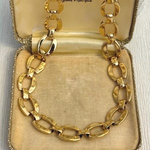 Vintage 80’s Gold Necklace, Gold Necklace, Vintage Gold Chain, Vintage Jewellery, Women’s Necklace, Gift For Her, Wedding Jewellery