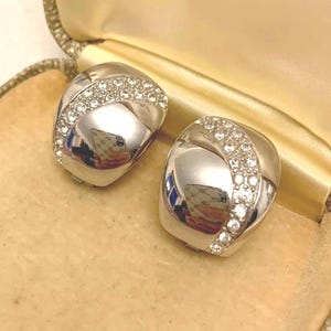 Vintage Clip On, Clip On Earrings, Designer Earrings, Designer Collectable, Couture Vintage Earrings, Grosse for Christian Dior Earrings