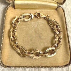 Vintage Bracelet, Gold Bracelet, Vintage Sterling Silver Bracelet, Wedding Bracelet, Vintage Collectable, Vintage Gift For Her, Womens Gift