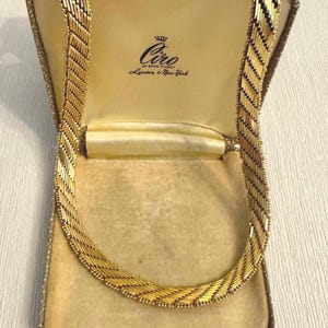 Vintage Gold Mesh Necklace, Gold Necklace, Womens Necklace, Gold Statement Necklace, Gift For Her, Wedding Necklace, Vintage Jewelry