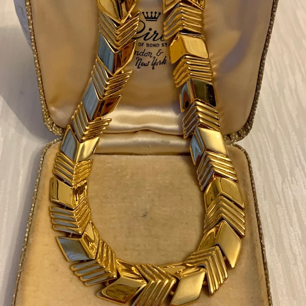 Vintage Napier Statement Necklace, Vintage Gold Necklace, Vintage Gold Choker Necklace, Vintage Jewellery, Gift For Her, Women’s Jewel