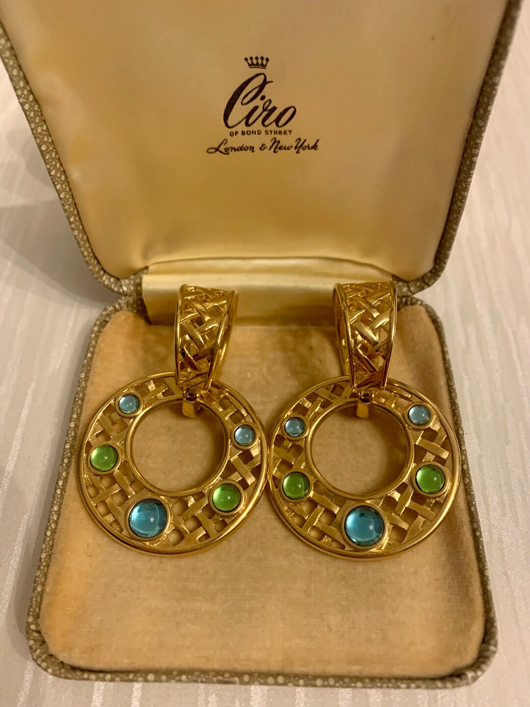 Designer Sandi Miller Burrows Clip on Earrings, Clip on Earrings