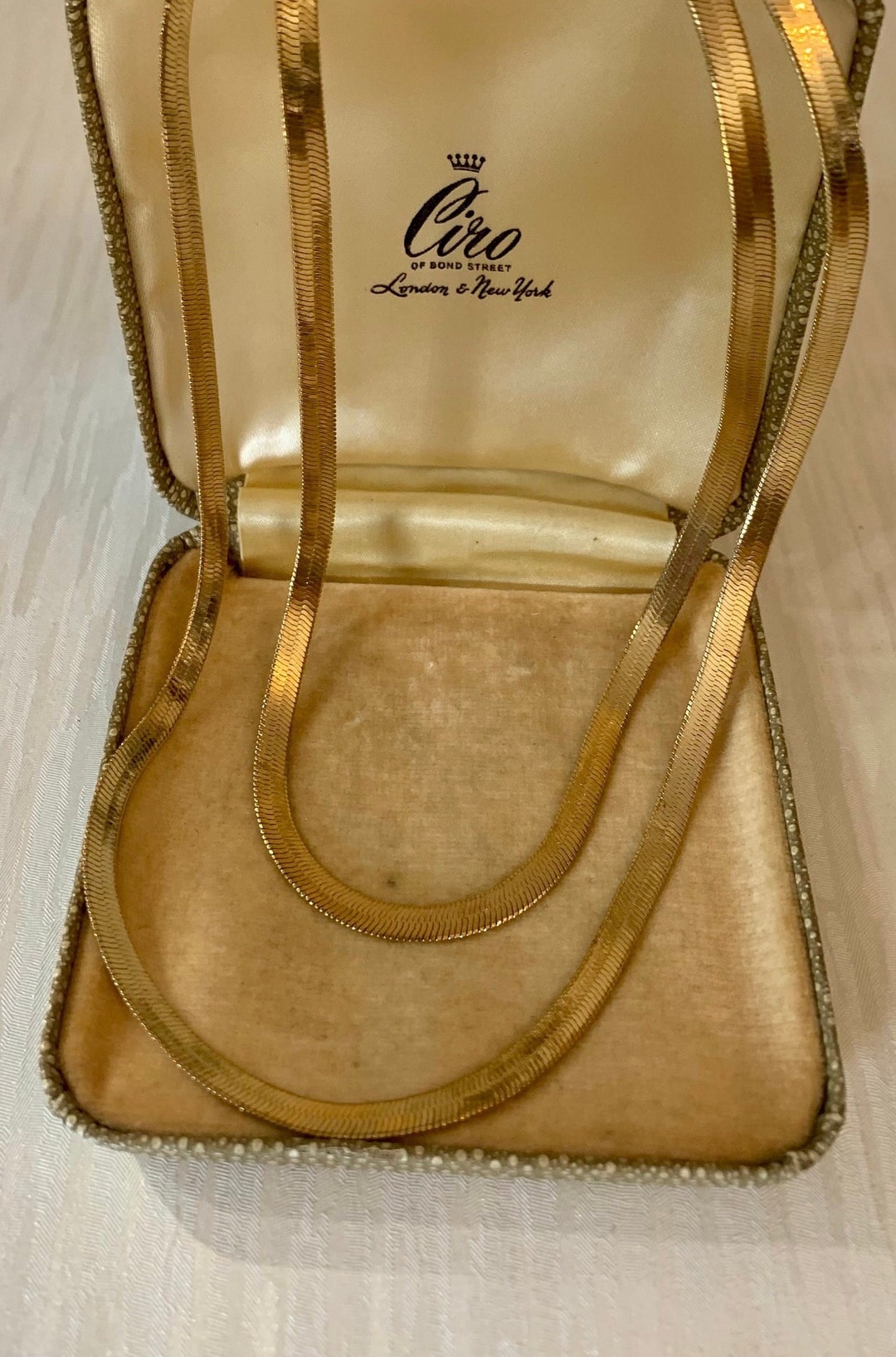 Vintage Snake Chain Necklace, 80s Gold Necklace, Gold Plated Necklace, Vintage Gold Snake Chain