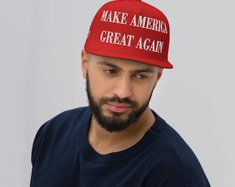 Gör Amerika stort igen platt bill cap