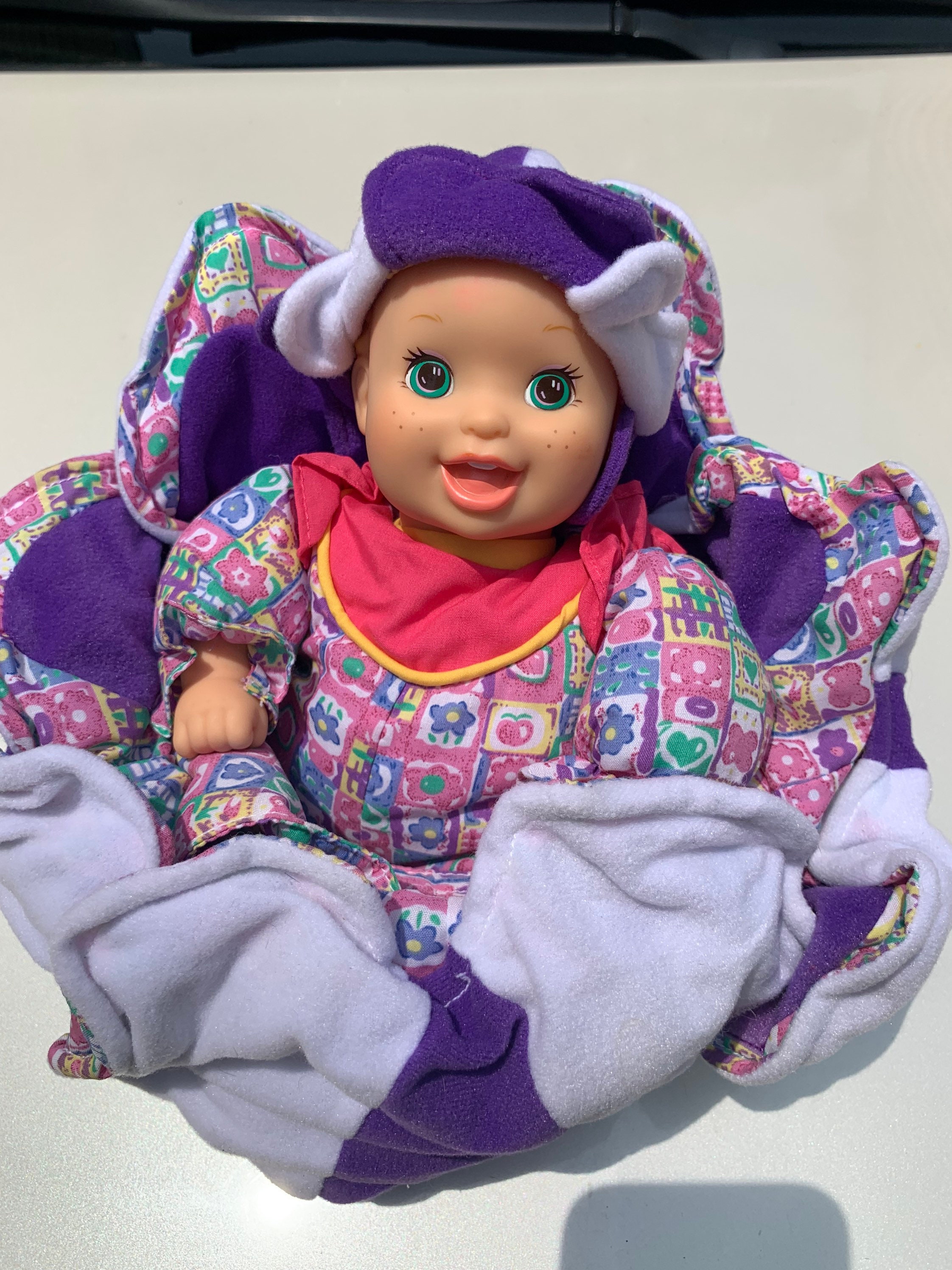 Vtg 1999 Kinder Garden Babies Purple Petunia Doll Etsy