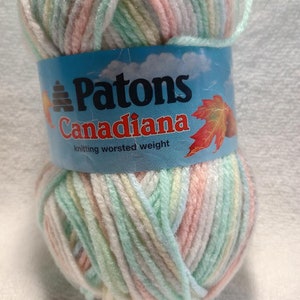 Yarn, Patons, Canadiana, 100% Acrylic, Lollipop, #0416, 3 ozs, 1 skein