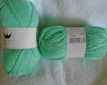 Yarn, Hobbii, Tivoli XL, Mint, #19, 1.75 ozs, 1 skein