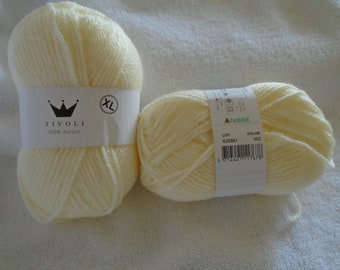 Yarn, Tivoli XL, Natural White, #02, Cream, Off White, 1.75 ozs, 1 skein