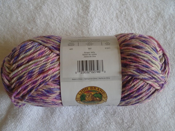 Lion Brand Yarn 431-707 Flikka Yarn, Grape Jelly : Buy Online at