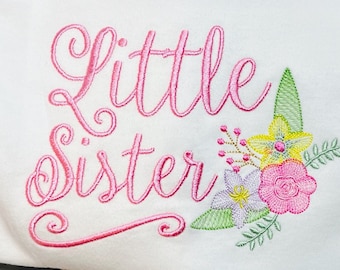 Little Sister Gown, Big Sister Shirt, Middle Sister Shirt, Girls Sister Top, Big Sister Baby Reveal Outfit, New Sibling Shirt, Newborn Gift