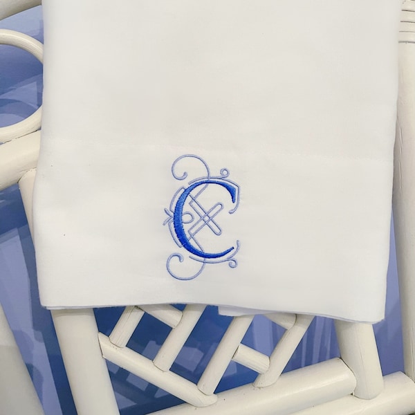 Monogram Pillowcases Etsy