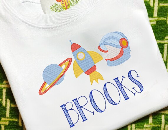Kids Astronaut Space Shirt, Saturn and Spacecraft Short Sleeve, Solar System Toddler Shirt, Unisex Spaceship Shirt, Outer Space Birthday