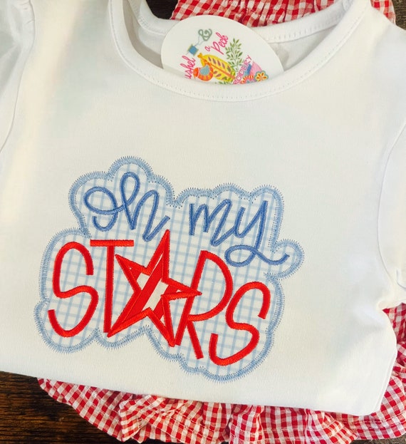 Stars and Stripes Shirt, Toddler July 4th Shirt, Oh My Stars Kids Shirt, Unisex Fourth of July Shirt