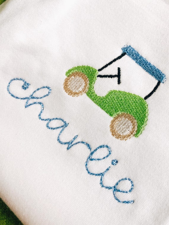 Embroidered Monogrammed Kids Golf Cart Polo, Tournament, Caddy, Tee Time, Long Sleeve, Short Sleeve, Toddler Golfer Gift, Name Polo