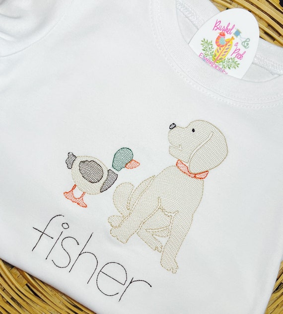 Unisex Dog and Duck Shirt, Long Sleeve, Short Sleeve, Toddler Hunting Shirt, Boys Mallard Shirt, Girls Duck Shirt
