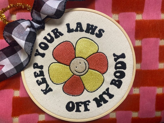2022 1973 Roe v Wade, Women Rights Handmade Ornament, Keep your Laws, My Body, My Choice, Office Decor Gift