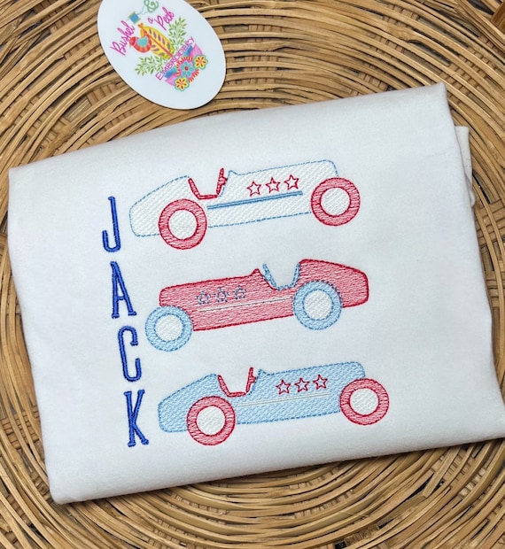 Unisex Fourth of July Summer Cars Shirt, Girls and Boys Summer Shirt, Toddler Cars and Stars Shirt,  Toddler Unisex Summer Shirt