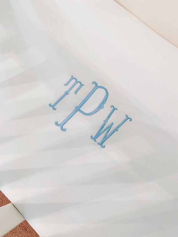 Personalized, Embroidered, Monogram Fitted Crib/Toddler Sheet, Nursery Decor, Unisex Crib Sheet