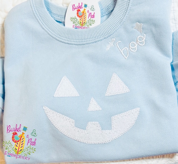 Glittered Unisex Kids Pumpkin Sweatshirt, Unisex Pumpkin Sweater, Girls Halloween Sweatshirt, Halloween Sweatshirt, Toddler Halloween Outfit