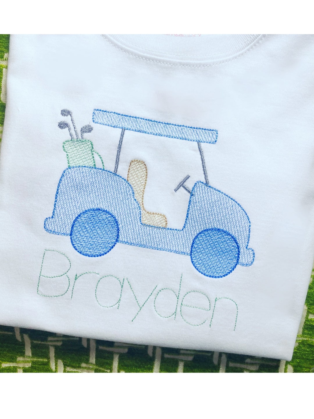 Personalized Embroidered Golf Cart Shirt, Long Sleeve, Short Sleeve ...