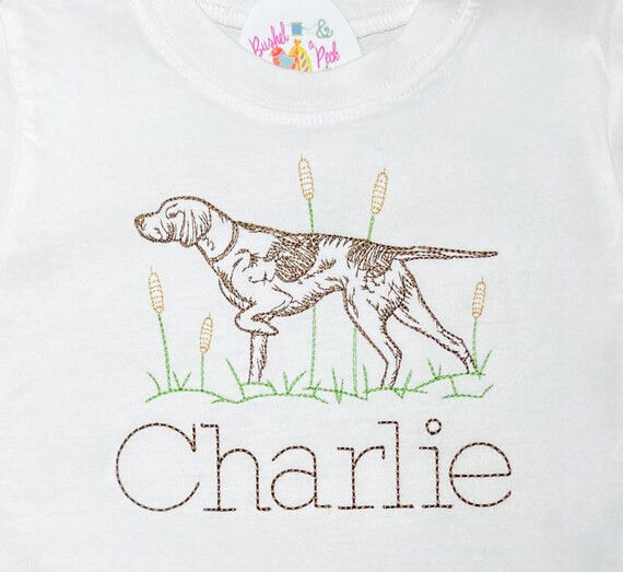 Unisex Hunting Dog Kids Shirt, Toddler Dog Long Sleeve, German Pointer Tee, Toddler Hunting Shirt, Boy Paointer Shirt, Girls Hunting Shirt