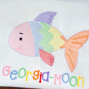 Embroidered Fishing Shirt, Girls and Boys Summer Fish Shirt, Toddler Fishing Shirt, Outdoor Loving Boys Shirt, Kids Beach Outfit, Camp Shirt