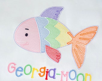 Embroidered Fishing Shirt, Girls and Boys Summer Fish Shirt, Toddler Fishing Shirt, Outdoor Loving Boys Shirt, Kids Beach Outfit, Camp Shirt