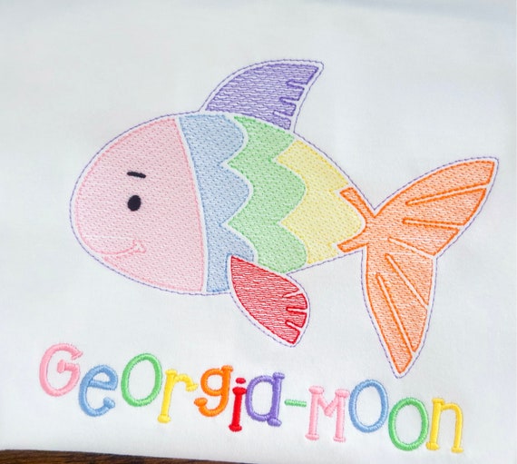 Embroidered Fishing Shirt, Girls and Boys Summer Fish Shirt, Toddler Fishing Shirt, Outdoor Loving Boys Shirt, Kids Beach Outfit, Camp Shirt