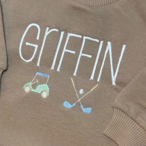 Oversized Sweatshirt Bodysuit with Name | Embroidered Bubble Sweatshirt Romper | Bubble Sweater Bodysuit with Monogram | Unisex Baby Bubble