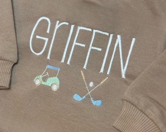 Oversized Sweatshirt Bodysuit with Name | Embroidered Bubble Sweatshirt Romper | Bubble Sweater Bodysuit with Monogram | Unisex Baby Bubble