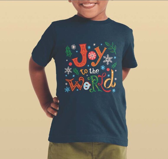 Joy to the World SVG File, Christmas Joy Instant Download, Joyful Vibes Heat Transfer, Christmas SVG, Merry Cricut, Christmas Shirt EPS File
