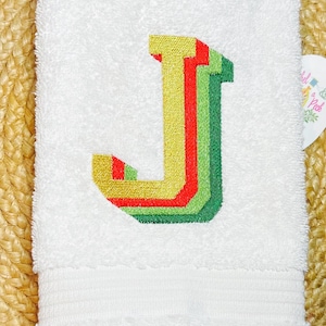 Embroidered Nutcracker Monogrammed Christmas Guest Bath Towel, Holiday Nutcracker Decor, Christmas Hand Towel Gift, Monogram Fingertip Towel