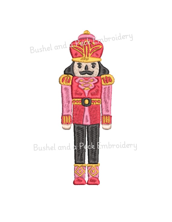 Nutcracker Embroidery Design, 5 inch Nutcracker Instant Download, PES Nutcracker Design, DST Nutcracker, Embroider a Nutcracker, Digital