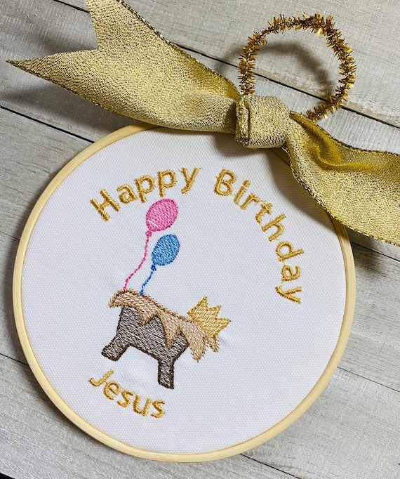 Happy Birthday Jesus, Christmas Tree Ornament, Religious, Reason for the Season, Gift