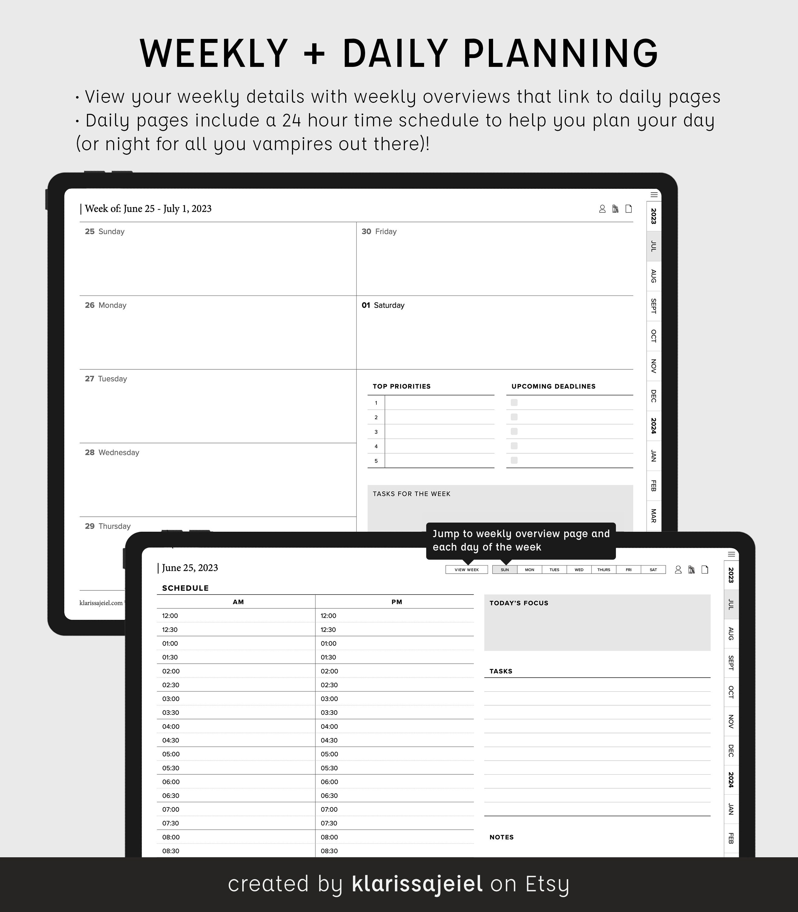 KJ Law School Planner 202324 Law School Digital Planner Law Student