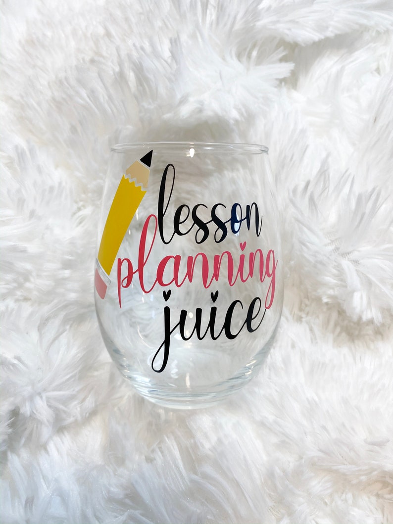Download Lesson Planning Juice Teacher Wine Glass | Etsy