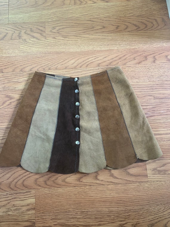 60s Suede Mini Skirt