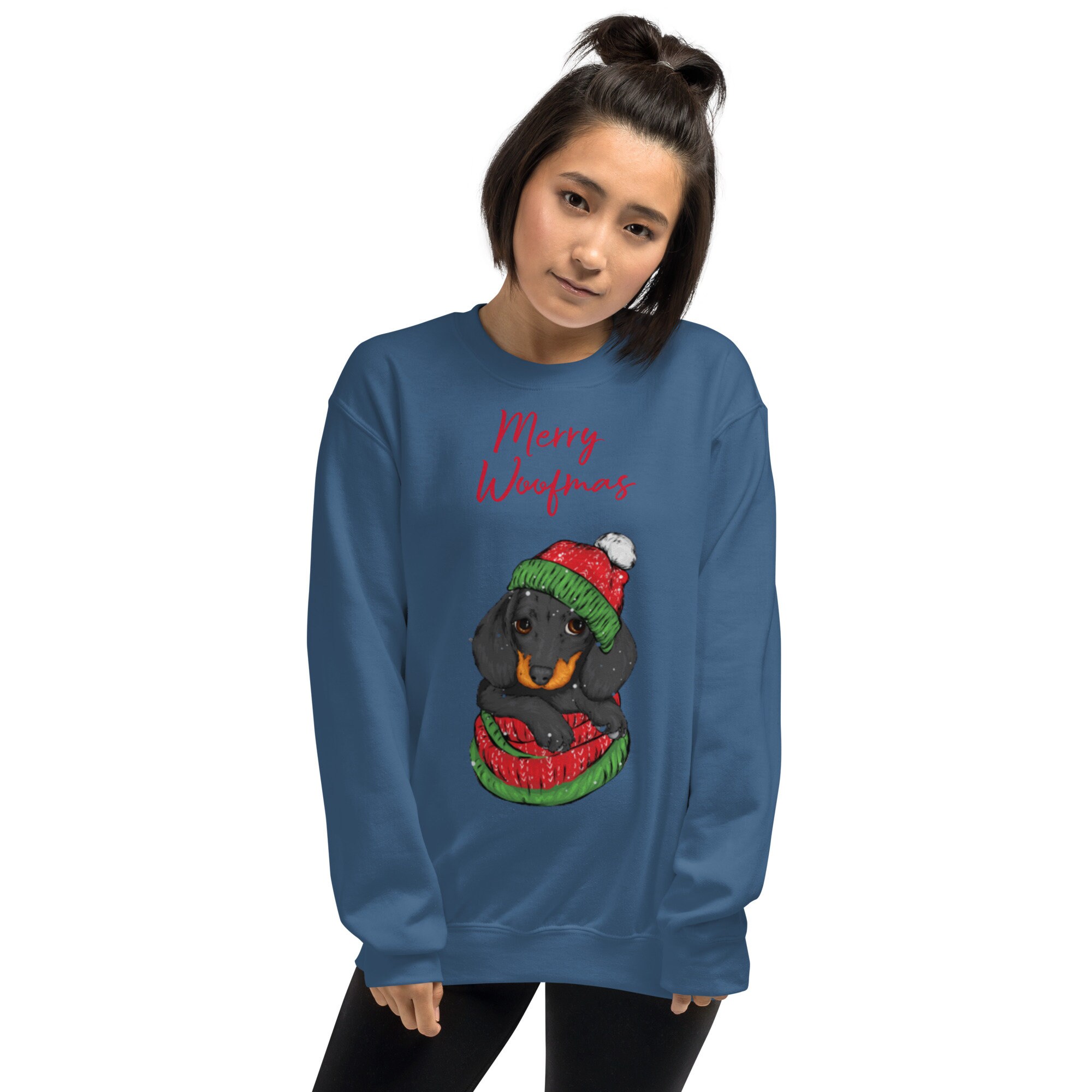 Discover Merry Woofmas Dogs Tree Sweatshirt, Christmas Dogs Jumper, Merry Christmas Dog Lover Sweater, Christmas Gift Dog Owner Unisex Jumper