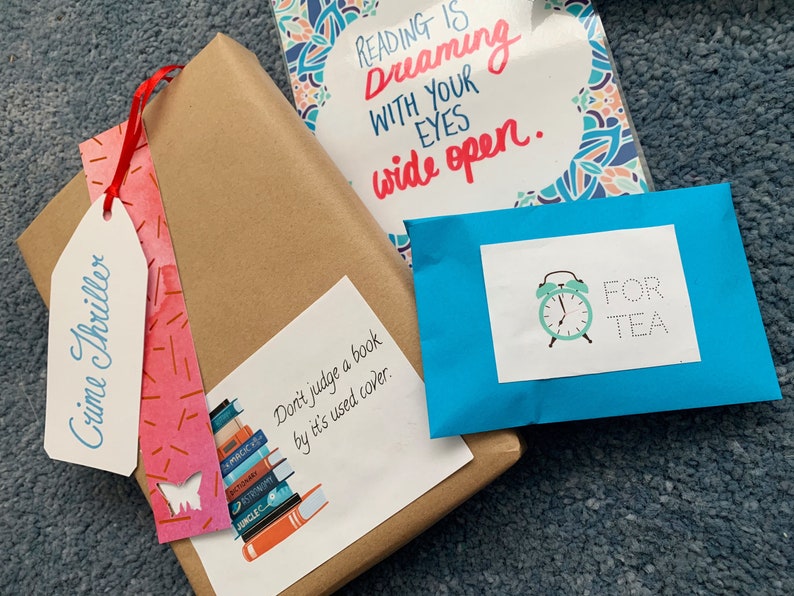Mystery Book Box Gift Set Time for Reading Etsy