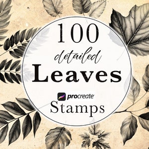 Blätter zeugen Stempelbürsten | detaillierte Blatt & Zweig Stempel | Laubstempelpinsel | Tattoo Stempel | Botanische Briefmarken | Herbst - Herbst