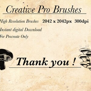 Mushroom Procreate Stamp Brushes | Fungi Brush Stamps Set | Fungus ...